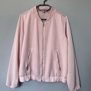 Calvin Klein Soft Pink Bomber Jacket